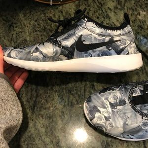 White & Black Floral Juvenate Nike